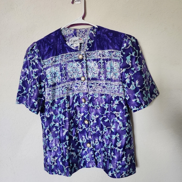 Vtg Petite blouse - Picture 7 of 7